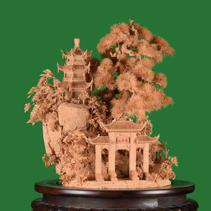 Fuzhou softwood painting - Cangsong Shougu